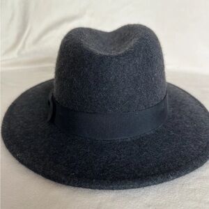 Stylish dark Gray Wool Fedora Winter Hat